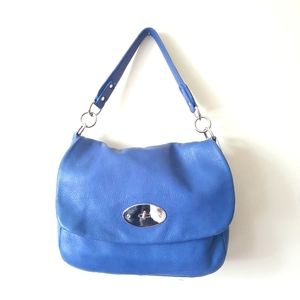 Roots Smooth Pebble Leather Hobo Bag